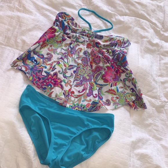 Lands End girls tankini - Picture 1 of 3